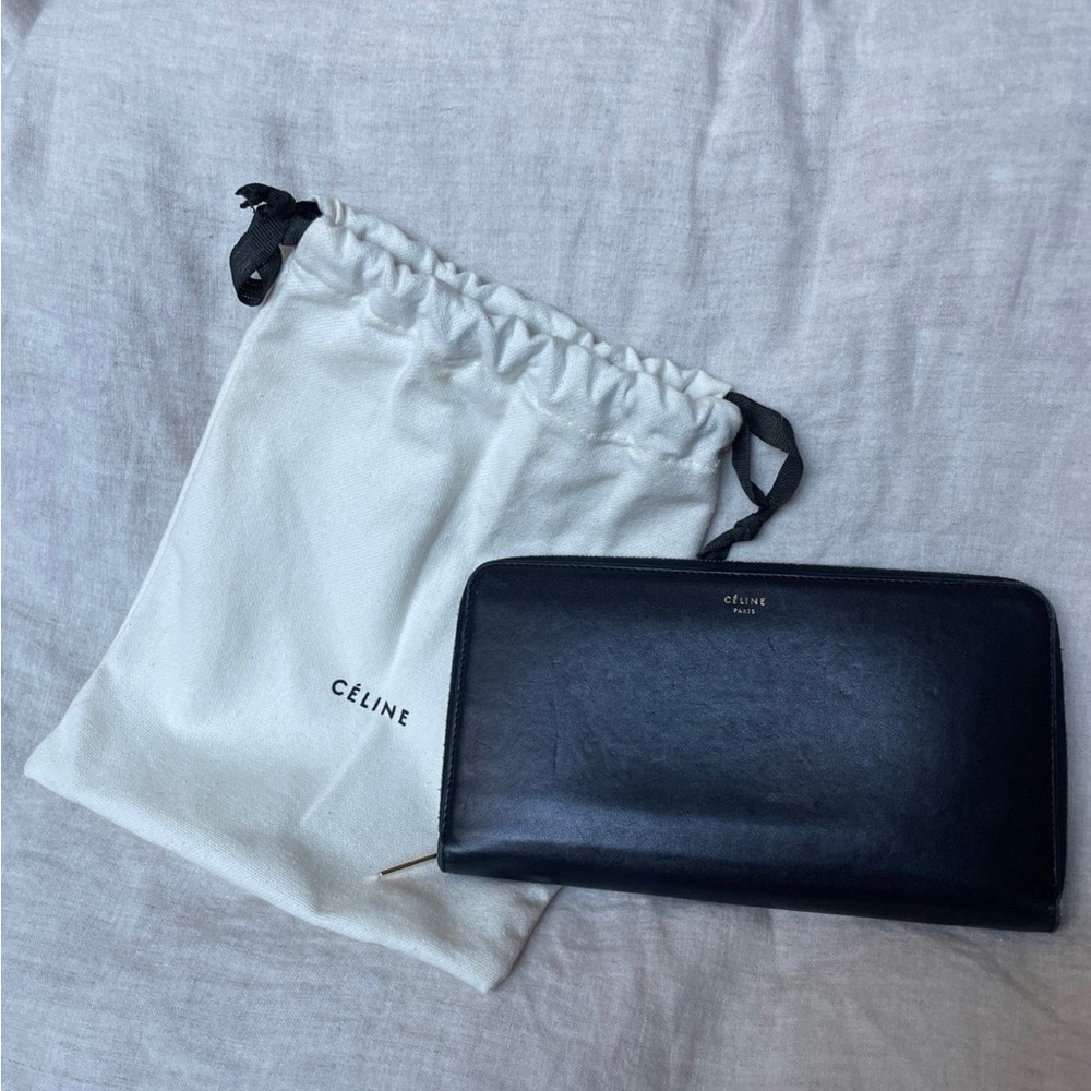 Celine continental zip wallet
